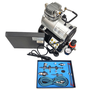 Aerograf z kompresorem 3L zestaw lakierniczy AB-180K AB180K AB 180K zdjęcie nr 14