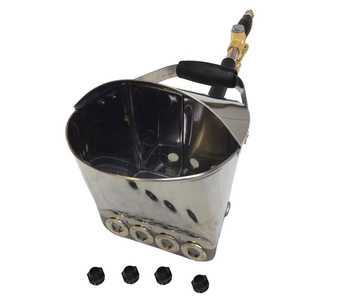 Tynkownica pneumatyczna do ścian i sufitów z metalowymi dyszami model 011DE agregat + Wąż do kompresora 20mb PE 8x12 węże pneumatyczne przewód spiralny 20mb + Króciec szybkozłączka z gwintem wewnętrznym GW 1/2" zdjęcie nr 3