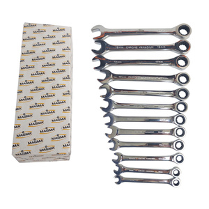 Klucze płasko-oczkowe z grzechotką zestaw 12 szt kluczy 8-19 mm płachta kute CRV CrV Etui polerowane Klucze Płasko Oczkowe z Grzechotką Zestaw Kluczy 8-19mm 12szt Zestaw 12 kluczy zdjęcie nr 5