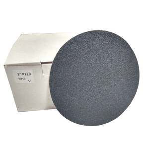 Krążki ścierne 125 mm papier na rzep do kamienia gr 120 P120 G120 10 szt ścierny krążek samoprzylepne  zdjęcie nr 1
