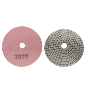 Tarcza diamentowa rzepik na mokro 100 mm gr 3000 biały szlifowania gres gresu kamień granit poler polerowania polerska fazowania P 3000 G3000 #3000 zdjęcie nr 6