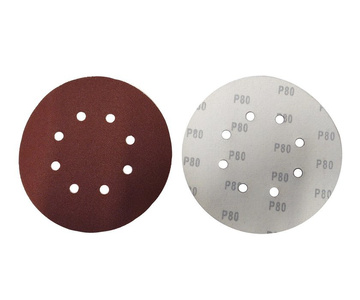 Krążki ścierne 180 mm papier na rzep gr. 80 z otworami 10 szt ścierny krążek samoprzylepne zdjęcie nr 6