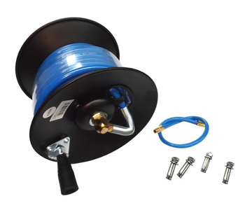 Zwijadło ręczne + Przewód pneumatyczny bęben 15m AHR4001 zwijak wąż Magma na bębnie zdjęcie nr 4