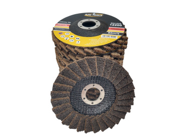 Tarcza lamelowa z włókniny 125 brązowa szlifowania polerowania włóknina lamelka listkowa zdjęcie nr 4