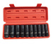 Nasadki udarowe 1/2 13 - 26mm zestaw 10el 6 kątne przedłużane zdjęcie w nawigacji nr 1