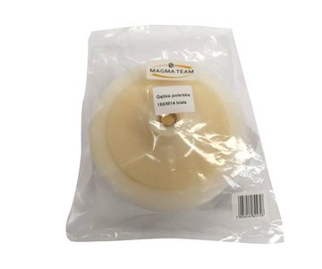 Gąbka polerska tarcza 150mm M14 polerka biała zdjęcie nr 5