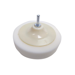 Zestaw gąbek gąbka biała czarna czerwona 150 3 miękka średnia twarda 150mm 150xm14 150x45 3sztuki komplet + trzpień M14 zdjęcie nr 5