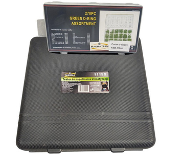 Zestaw do napełniania klimatyzacji tester klimatyzacji 1119G+oringi 270el. 1096F zdjęcie nr 4