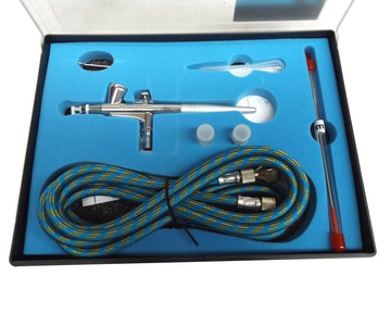 Aerograf 207k dwufunkcyjny dysze 0,2 0,3 0,5 wężyk TG-207K do malowania paznokci zdjęcie nr 4