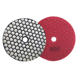 Tarcza diamentowa rzepik na sucho 100 mm gr 400 szlifowania gres gresu kamień granit poler polerowania polerska fazowania P 400 G400 #400 zdjęcie nr 4