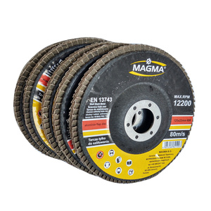 Zestaw 10 tarcz tarcze do metalu szlifowania lamelka listkowa 125mm gr60 P60 Magma Tarcza lamelkowa Elektrokorund płytkowa płytkowe zdjęcie nr 4
