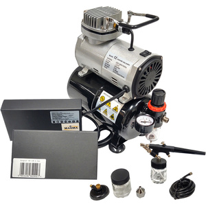 Aerograf AB138 AB-138 AB 138 z kompresorem z butlą zestaw modelarski z dyszą 0,3; 0,5 lub 0,8 jeden aerograf do wyboru zdjęcie nr 2