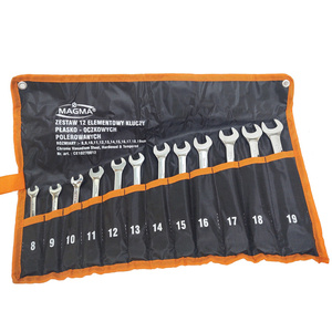 Klucze płasko-oczkowe z grzechotką zestaw 12 szt kluczy 8-19 mm płachta kute CRV CrV Etui polerowane Klucze Płasko Oczkowe z Grzechotką Zestaw Kluczy 8-19mm 12szt Zestaw 12 kluczy zdjęcie nr 2
