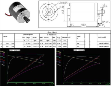 Silnik elektryczny 24V 150W MY6812 ZY6812 6812 silnik elektryczny zdjęcie nr 3