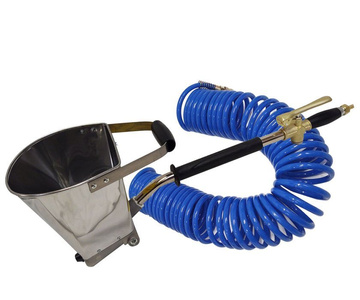 Tynkownica pneumatyczna do ścian z metalowymi dyszami model 011DA agregat + Waż do kompresora 15mb PE 8x12 węże pneumatyczne przewód spiralny 15mb zdjęcie nr 9