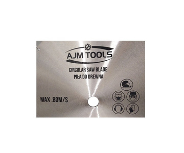 Piła tarcza tarcze do cięcia drewna 500mm 60t z widią 500x32 mm x 60 zębów widiowa AJM Tools 500x32x60t zdjęcie nr 3