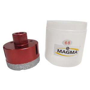 Otwornica diamentowa 68 mm M14 MVBC czerwona koronka wiertło zdjęcie nr 1