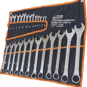 Klucze płasko-oczkowe zestaw 25 szt kluczy 6 - 32 mm 6-32mm na płachcie matowe CRV płachta kute zdjęcie nr 4