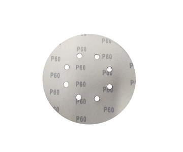 Krążki ścierne 180 mm papier na rzep gr. 60 z otworami 10 szt ścierny krążek samoprzylepne zdjęcie nr 8