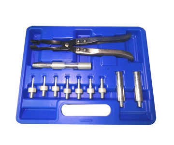Zestaw szczypiec do montażu i demontażu uszczelnień zaworów M6 L31 L-31 uszczelniaczy zaworowych 11el. szczypce z adapterami 1010A L-31 M00006 LS-31 L31 zdjęcie nr 7