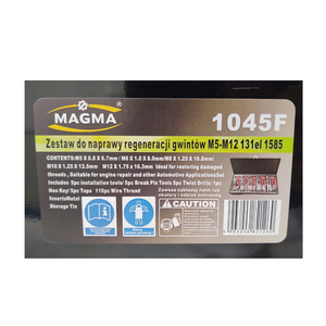 Zestaw do naprawy regeneracji gwintów M5-M12 131el 1045F naprawczy zdjęcie nr 2
