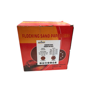 Krążki ścierne 180 mm papier na rzep gr. 36 z otworami 100 szt ścierny krążek samoprzylepne otwory 90mm zdjęcie nr 10