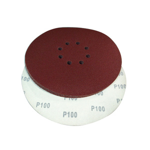 Krążki ścierne 225mm papier na rzep gr. 100 z otworami 100 szt ścierny krążek samoprzylepne zdjęcie nr 7