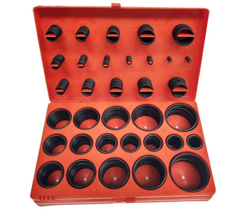 Oringi metryczne zestaw uszczelka oring 419 elementów 1090F 419 Rubber O Ring Oring Seal Plumbing Garage Set Kit 32 Sizes With Case 419pc 1090F zdjęcie nr 2