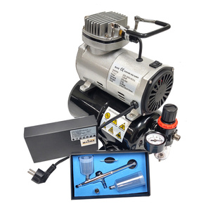 Zestaw do aerografii kompresor z butlą TC-20T + aerograf AB-131E AB131E AB 131E zdjęcie nr 2