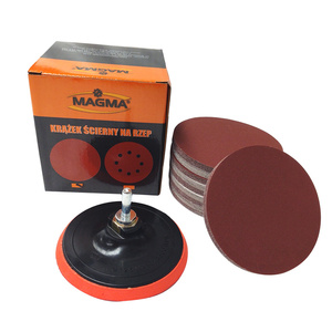 Zestaw krążki na rzep papier ścierny PEX 125mm 125 mm gr 320 krążek 100 szt + dysk na rzep szlifierski z gąbką 125 mm 125mm zdjęcie nr 1