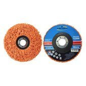 Tarcza tarcze do szlifowania metalu stali z włókniną pomarańczowa 125 dysk krążek do usuwania rdzy ceramika farby włosy murzyna BRICK METAL WOOD