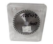 Piła tarcza tarcze do cięcia drewna 125mm 40t z widią 125x22,23-20 mm x 40 zębów widiowa AJM Tools 125x22,2x40t