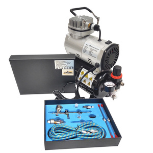 Aerograf z kompresorem 3L zestaw lakierniczy AB-180K AB180K AB 180K zdjęcie nr 13