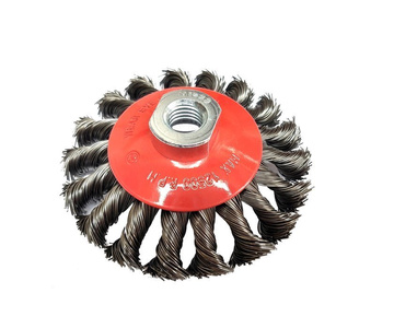Szczotka boczna tarczowa drut skręcany 125mm x M14 steel brush rotary 125xM14 125M14 125 M14 zdjęcie nr 5