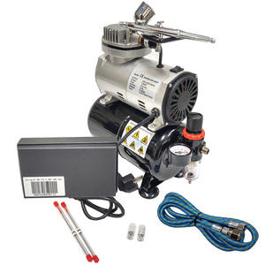 Aerograf AB-130 AB130 AB 130 z dyszą 0,2; 0,3; 0,5 + kompresor z butlą mini pompa powietrza sprężarka z kompresorem zdjęcie nr 10