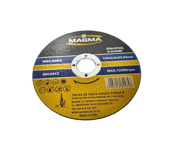 Tarcza do cięcia stali metalu 125x2,0 tarcze 125mm Magma zdjęcie nr 9