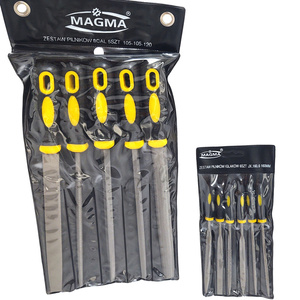 zestaw pilników zdzieraków 8" 5szt ździeraków Zestaw pilników 8cal 5szt. 105-105-120 + Zestaw pilników iglaków 6szt JX-160-6 160mm pilniki iglaki zdjęcie nr 5