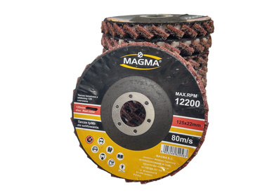 Tarcza lamelowa z włókniny 125 czerwona szlifowania polerowania włóknina lamelka listkowa zdjęcie nr 15