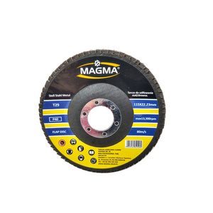 Tarcza tarcze do metalu szlifowania lamelka listkowa 125mm gr40 P40 Magma Tarcza lamelkowa Elektrokorund płytkowa płytkowe 80 listków zdjęcie nr 2