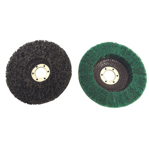 Zestaw ściernic tarcz tarcze do szlifowania metalu stali z włókniną czarna tarcza do satyniarek 125 gr 120 miękki 125 dysk krążek do usuwania rdzy farby włosy murzyna BRICK METAL WOOD zdjęcie nr 3