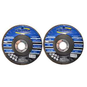 Tarcza tarcze do metalu szlifowania lamelka listkowa 125 mm 125mm gr40 P40 AJM Tools Tarcza lamelkowa Elektrokorund płytkowa płytkowe zdjęcie nr 4