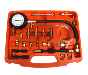 Tester ciśnienia wtrysku benzyny miernik sprężania TU-114 Truck Car Petrol Diesel Fuel Pressure Gauge Tester Kit Tool Set Injector 1014G zdjęcie nr 4