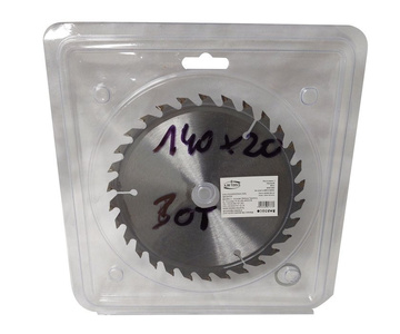 Piła tarcza tarcze do cięcia drewna 140mm 30t z widią 140x20/16 mm x 30 zębów widiowa AJM Tools 140x20x30t zdjęcie nr 1