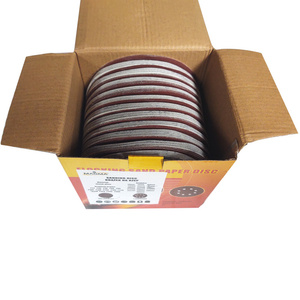 Krążki ścierne 125mm papier na rzep gr. 400 100szt ścierny krążek samoprzylepne zdjęcie nr 8