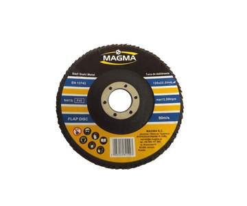 Tarcza tarcze do metalu szlifowania lamelka listkowa 125mm gr40 P40 Magma Tarcza lamelkowa Elektrokorund płytkowa płytkowe zdjęcie nr 6