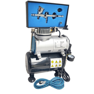 Zestaw kompresor do aerografów z butlą TC20T + AB180 0,8 nowy typ dysz AB-180 AB 180 zdjęcie nr 2