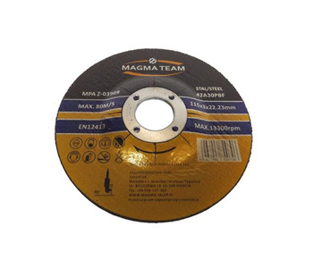 Tarcza do cięcia metalu stali 115x3,0mm MAGMA  zdjęcie nr 1