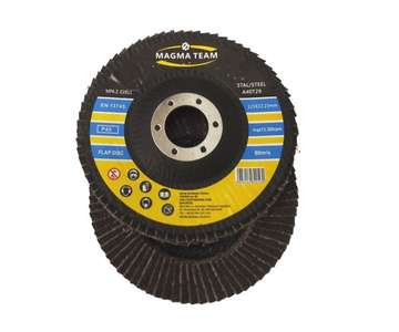 Tarcza tarcze lamelka listkowa 115mm gr 40 10 sztuk do metalu Magma płytkowa płytkowe zdjęcie nr 2