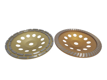 Zestaw tarcz diamentowych garnkowych 230 x 22,2 dwurzędowa i turbo DCWD / DCWT 230x22 segmentowa głowica do szlifowania betonu zdjęcie nr 2