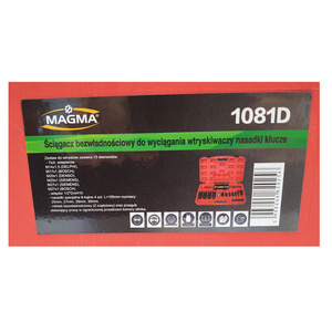 Ściągacz bezwładnościowy do wyciągania wtryskiwaczy nasadki klucze 1081D wtrysków prasa Bosch Delphi 14el. DENSO SIEMENS diesel Ściągacz wtryskiwaczy uniwersalny 14 szt zdjęcie nr 11